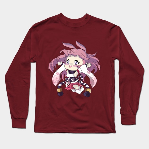 Yae Sakura Honkai Long Sleeve T-Shirt by kelsmister